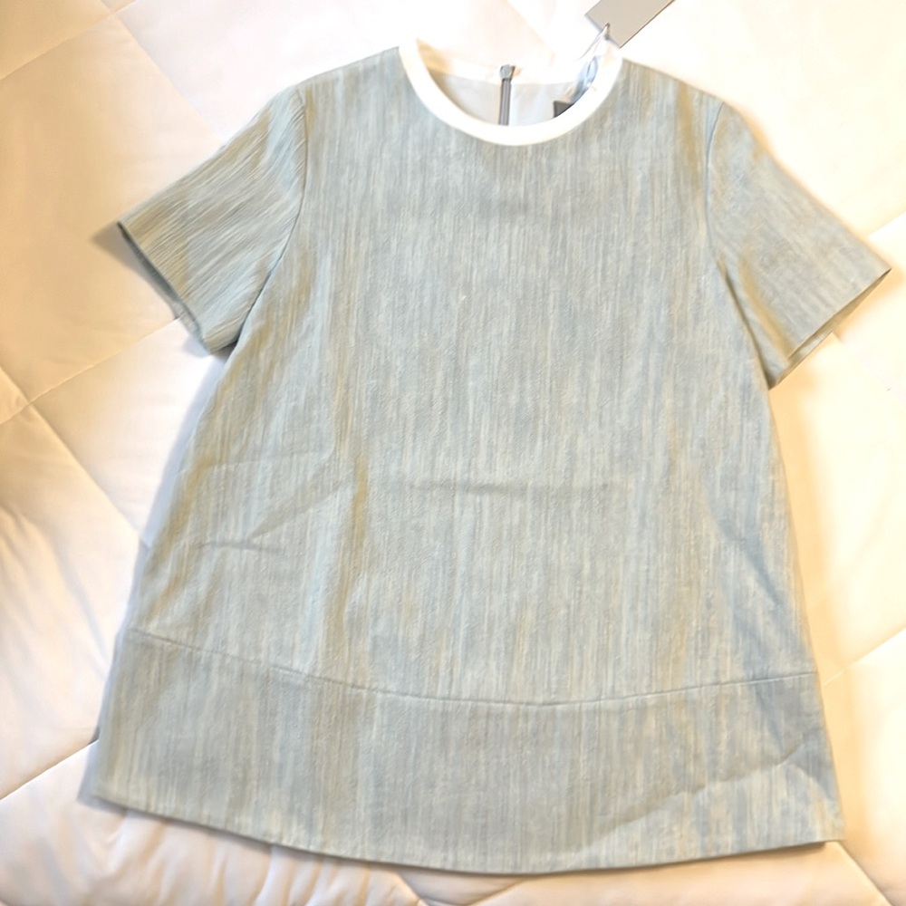COS Light Wash Denim Panel Tee 6